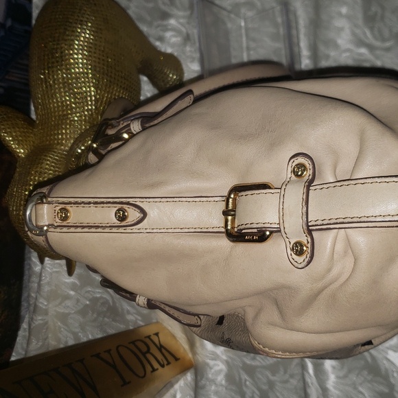 MCM Visetos Monogram Satchel Bag - Picture 9 of 17